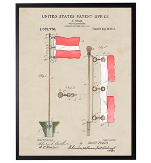 Watercolor Golf Flag Patent