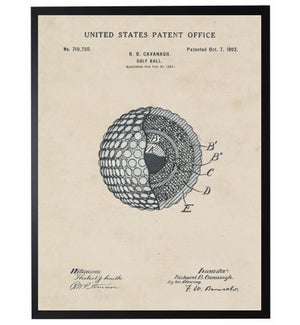 Watercolor Golf Ball Patent