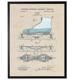 Watercolor  Ice Skate Patent