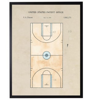 Basketball court patent