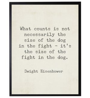 What counts is not quote, Eisenhower,