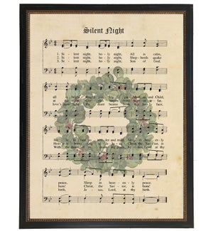 Silent Night with wreath