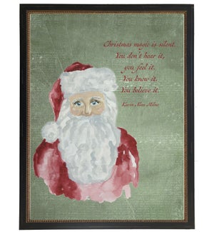 Santa with Christmas quote