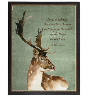 Christmas deer with quote