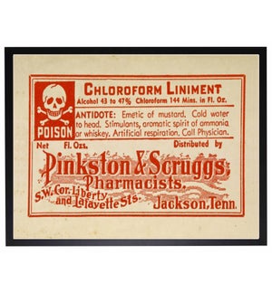 Poison label poster