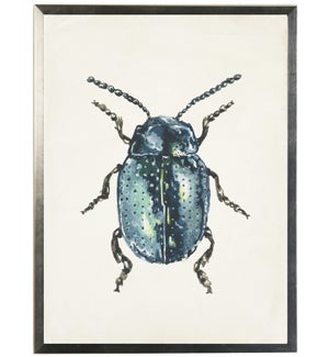 Watercolor blue bug