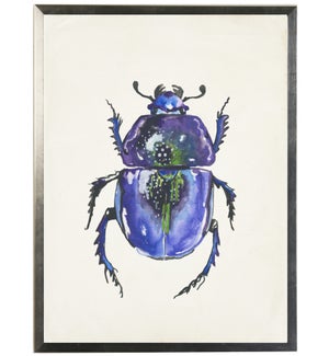 Watercolor purple bug