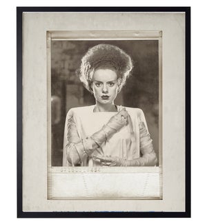 Vintage Frankenstein's Bride photo in frame