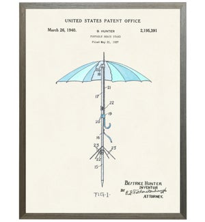 Portable Beach Umbrella Patent