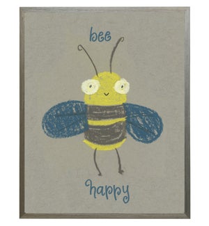 Bee happy bee in pastels