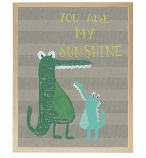 You are my sunshine alligators in pastels