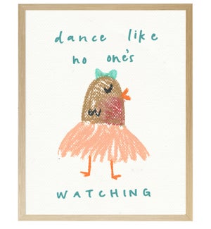 Dance bird with tutu in pastels