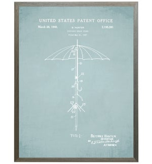 Portable Beach Umbrella Patent on spa background