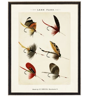 Lake Fishing Flies bookplate