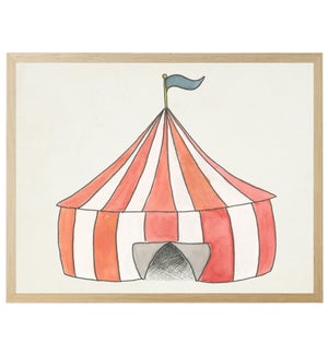 Watercolor circus tent