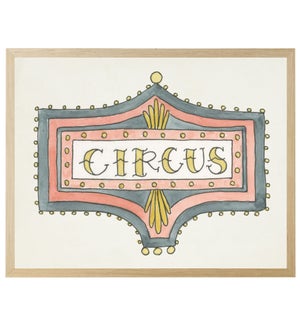 Watercolor Circus sign
