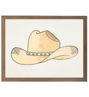 Watercolor cowboy hat