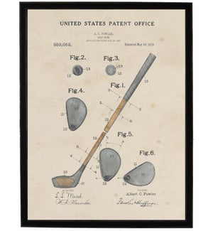 Watercolor Golf Club Patent