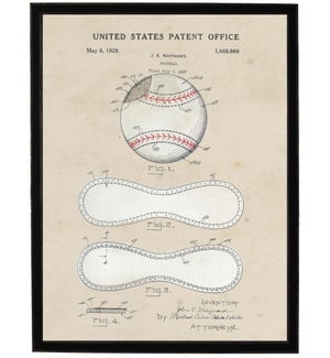 Watercolor Baseball Patent