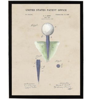 Watercolor Golf Tee Patent