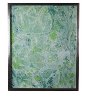 Spa and Green Marbled art