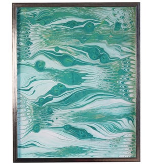 Turquoise Marbled art