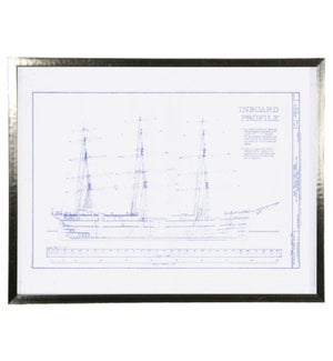 Inboard ship blueprint