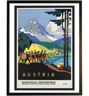 Austria travel poster