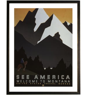 Montana travel poster