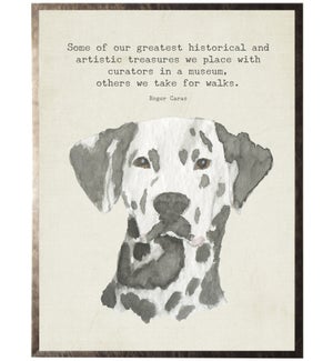 Watercolor Dalmation dog with animal quote