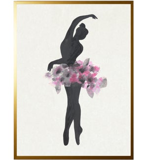 Watercolor and tissue Ballerina C