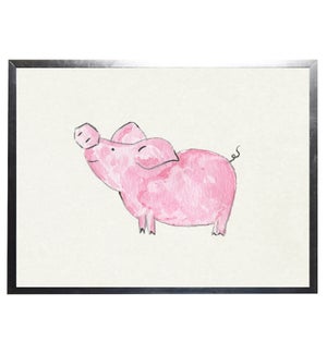 Watercolor pig