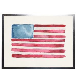 Watercolor American flag