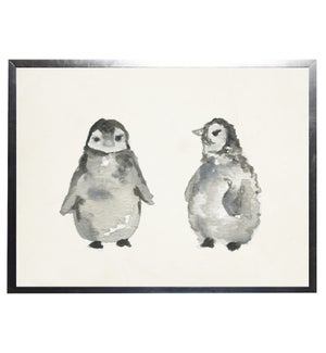 Watercolor penguins