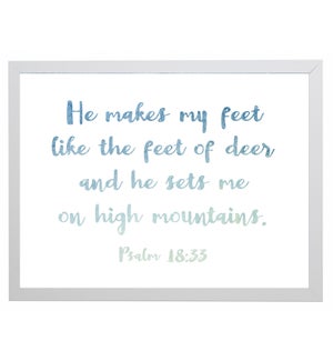 Psalm 18:33 quote