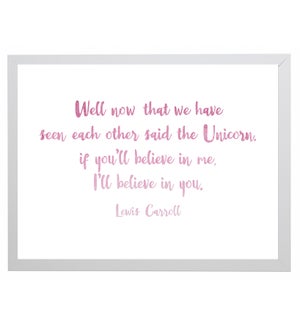 Lewis Carroll Unicorn quote