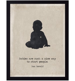 Babies quote on baby silhouette