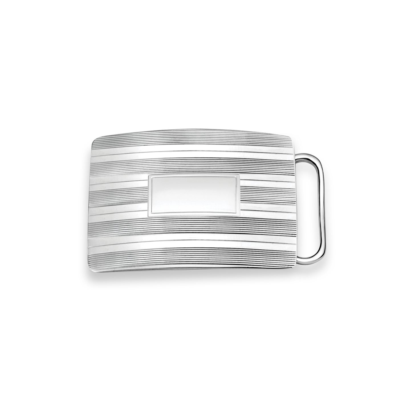 STERLING SILVER ENGINE TURN BUCKLE