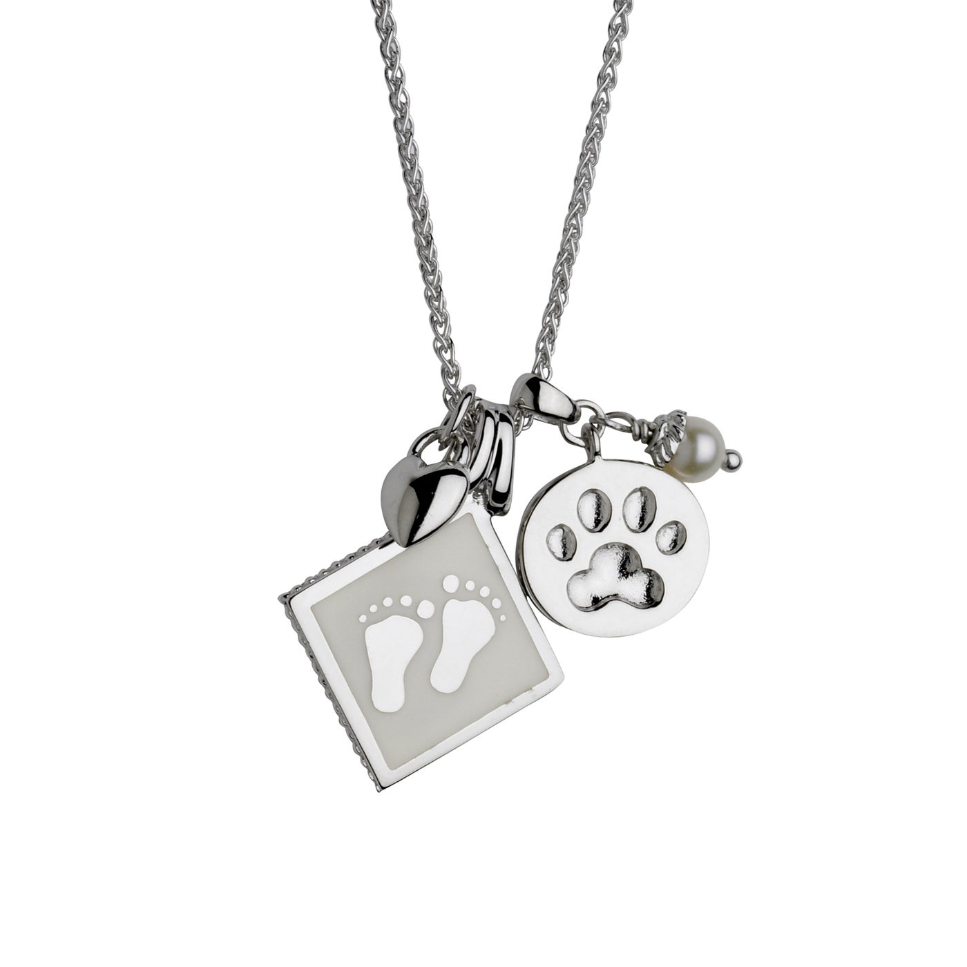 Dog Paw with Baby Feet Pendant - finishing touches bundles