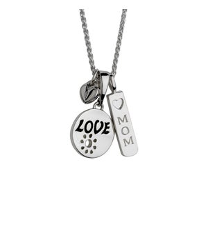 Mom with Love Pendant