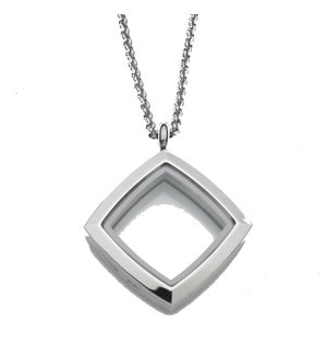Square Locket With Chain