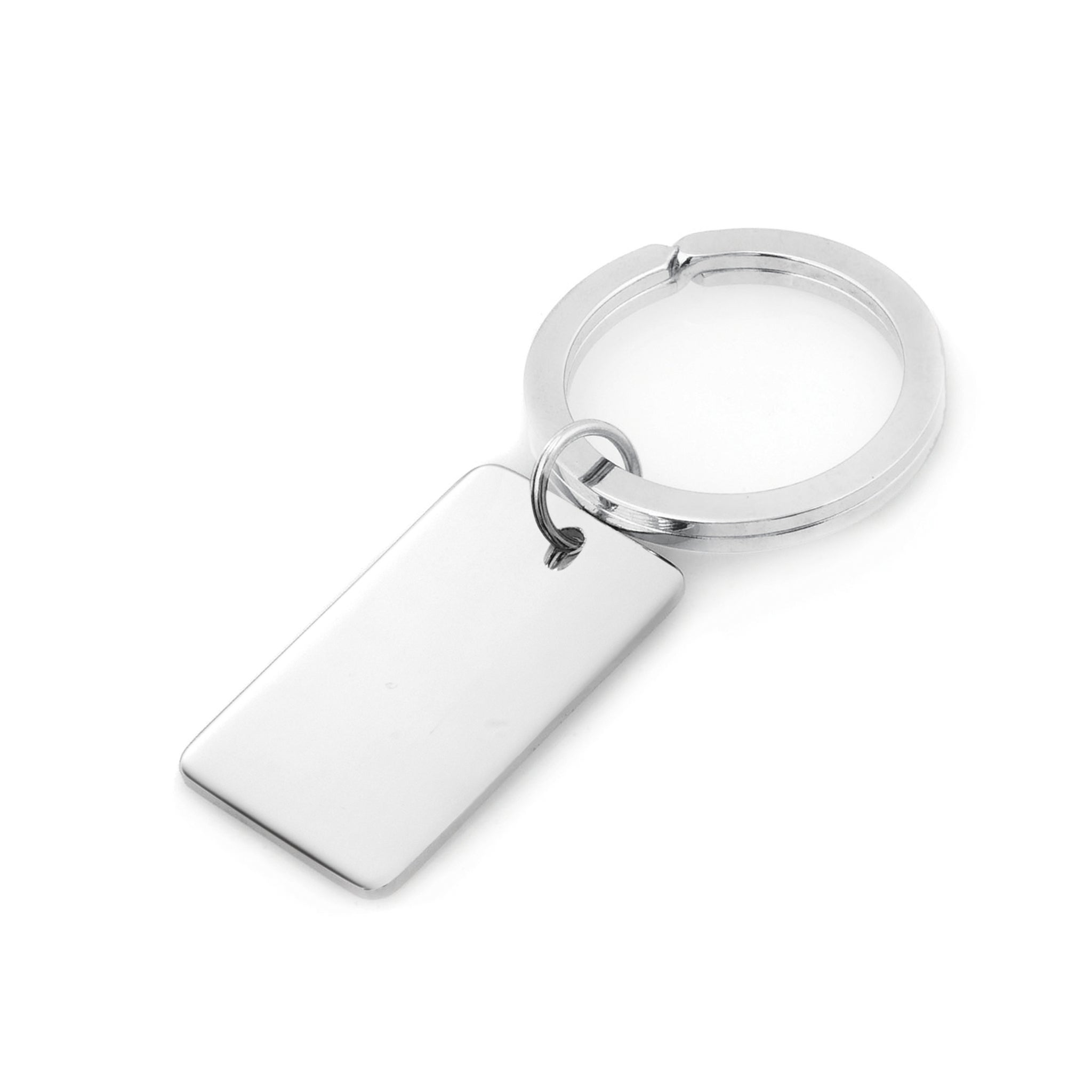 Gold-plated Kelly Waters with Engraveable Area Florentine Key Ring