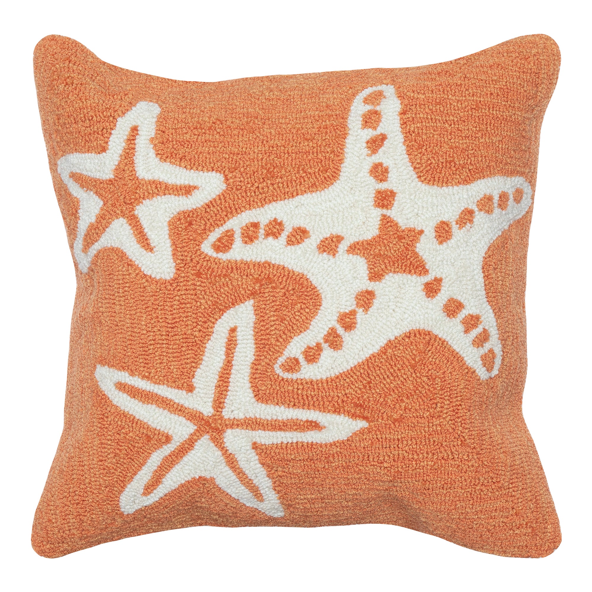 Liora Manne Frontporch Starfish Indoor Outdoor Pillow Coral coastal Trans Ocean