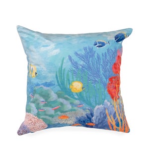 Liora Manne Illusions Seascape Indoor/Outdoor Pillow Ocean