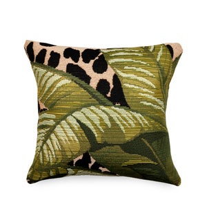 Liora Manne Marina Safari Indoor/Outdoor Pillow Green