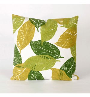 Liora Manne Visions I Mystic Leaf Indoor/Outdoor Pillow Green