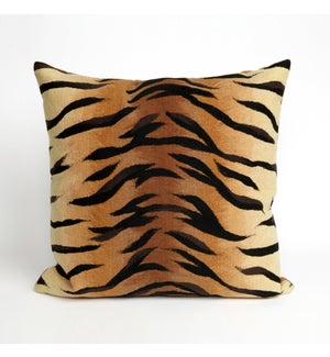 Liora Manne Visions I Tiger Indoor/Outdoor Pillow Brown