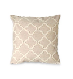 Liora Manne Visions I Crochet Tile Indoor/Outdoor Pillow White