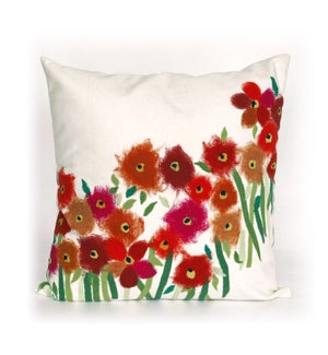 Liora Manne Visions III Poppies Indoor/Outdoor Pillow Red