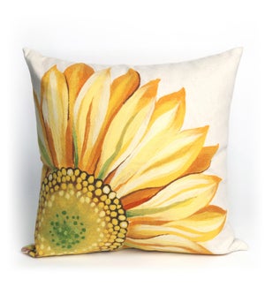 Liora Manne Visions III Sunflower Indoor/Outdoor Pillow Yellow